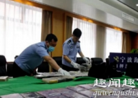 7月17日,宁波海关在例行查验时,发现一个堆满废铜碎片的集装箱隐蔽处藏匿了3个旅行包