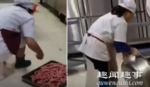 武汉一高校食堂备菜全程被拍下 现场画面曝光令人反胃实在是太恶心(视频)
