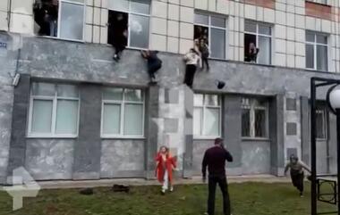 俄一大学发生枪击案 学生跳窗逃生 为什么跳窗什么原因？